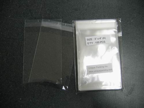 5000- 3 x 4 Clear Resealable Cello Bags