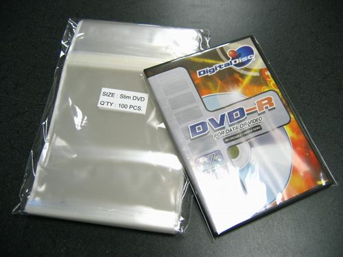 500- Slim DVD Case/Box Wrap Bags