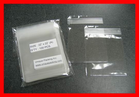 5000- 2 3/4 x 2 3/4 Clear Resealable Bags (2x2)