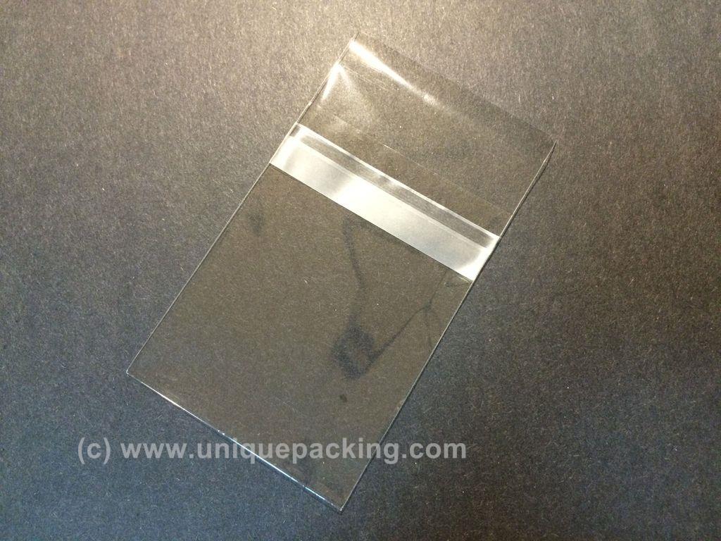 500 Pcs 2 3/4 x 3 3/4 Clear Resealable Poly Cello BOPP Bags for 2x3 item 