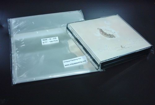 2000- Clear Double CD Jewel Case Cello Bags