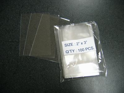 5000- 2 x 3 (O) Clear Open-End Cello Bags