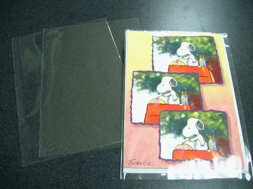 500- 5 7/16 x 7 1/4 Clear A7+ (O) Cello Bags for A7 size card /w envelope
